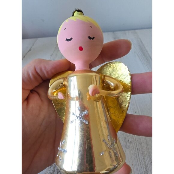 Antique Italian Angel cheer up‎ glass ornament Xmas tree - Picture 7 of 8